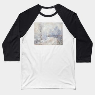 L'entree de Giverny Sous la Neige by Claude Monet Baseball T-Shirt